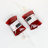 Pochette à boisson Halloween 350 ml en forme de sac de sang, sachet de boisson énergisante vampire à double tube, fournitures de fête The Vampire Diaries