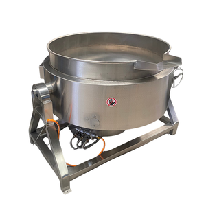 Kustom industri 100/200/300 liter Gas pemanas uap elektrik mengaduk memasak Pot jaket ketel dengan Agitator - Product Image 6