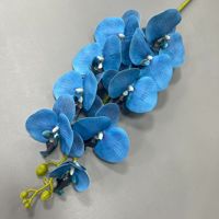 Petite orchidée artificielle à 3 têtes, nouvelle arrivée, populaire, soyeuse, pour la maison, mariage, Noël, remise de diplôme, Pâques, décorations