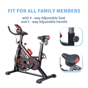 Vélo d'appartement intelligent professionnel pour entraînement cardio fitness à domicile, avec fonction magnétique et <span class=keywords><strong>spinning</strong></span> - Product Image 6