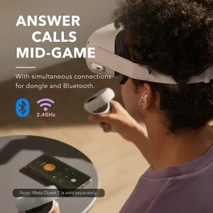 Soundcore <span class=keywords><strong>VR</strong></span> <span class=keywords><strong>P10</strong></span> Auriculares inalámbricos para juegos 30ms Conexión dual de baja latencia Compatible con Meta Oculus Quest TWS sin cancelación de ruido - Product Image 4