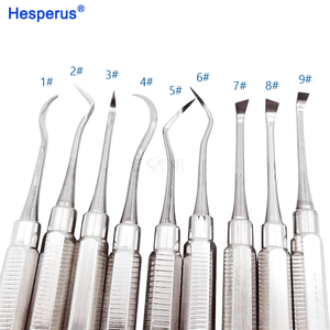Strumenti dentali Scaler azionati a mano per la pulizia gengivale e parodontale Scaler per la pratica dell'esame 6 pezzi/set - Product Image 5