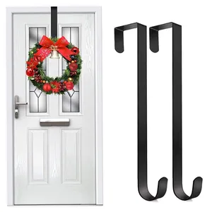 Colgador de puerta de tamaño personalizado, decoración de guirnaldas de Navidad y fiesta, ganchos de Metal para ropa