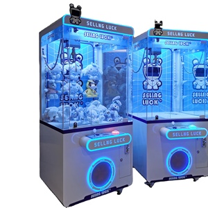 110V USA Fang puppen maschine benutzer definierte Plüsch tier Krallen maschine Münze/Rechnung betrieben Kran Puppe Spielzeug fänger Business Puppen kran Lieferant - Product Image 4