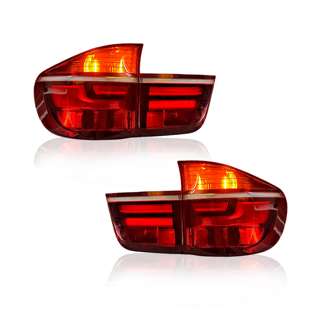 CY Factory Wholesale Auto Tail Lamps LED Taillight for BMW X5 E70 Plug and Play Red Lens Car Tail Lights New Condition