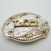 Boucle de ceinture de cowboy western personnalisée 40 mm, vente en gros, pour ceintures de cowboy pour hommes, conception de logo d'usine