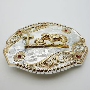 Cintura da Cowboy occidentale fibbia personalizzata da 40mm cintura all'ingrosso cintura cintura da Cowboy per uomo Design logo - Product Image 3