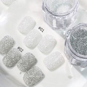 <span class=keywords><strong>Poudre</strong></span> de <span class=keywords><strong>sucre</strong></span> pour ongles en diamant scintillant argenté blanc 3g/5g, paillettes réfléchissantes, cristaux de fée, <span class=keywords><strong>poudre</strong></span> de <span class=keywords><strong>sucre</strong></span> pour ongles holographique, conseils de manucure - Product Image 1