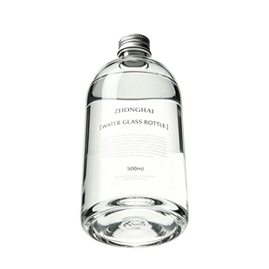 Bouteille en verre haut de gamme innovante et de qualité supérieure, <span class=keywords><strong>vide</strong></span>, avec compartiment de rangement supplémentaire, 500 ml, 750 ml, pour eau minérale, boissons, <span class=keywords><strong>vin</strong></span>, avec <span class=keywords><strong>bouchon</strong></span> et impression sérigraphiée - Product Image 6