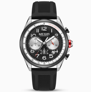 Reloj de Lujo Gohuos 9812 para Hombre, Reloj de Pulsera de Cuarzo con Correa de Nailon, Resistente al Agua, Manecillas Luminosas, Cronógrafo, Fecha - Product Image 5