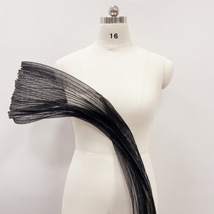 Tissu en dentelle française spirale 3D élégant pour robes de mariée et de soirée - Product Image 2