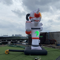 L'usine Hongyi fabrique un nouveau astronaute gonflable LED de 4 mètres de haut