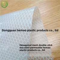Sac cosmétique hexagonal blanc en maille double couche en EVA, résistant aux hautes températures, porte-documents, imperméable, écologique, laminé