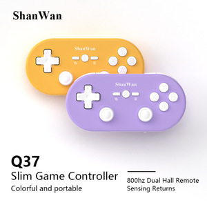ShanWan <span class=keywords><strong>Q37</strong></span> Mini Kabelloser Gamepad BT Mikro-Spielcontroller mit Hall-Doppel-Joystick für <span class=keywords><strong>PC</strong></span> Windows Android IOS Mobiltelefon - Product Image 2