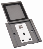 Prises de sol en acier inoxydable à clapet, vente directe usine, boîtier de prise de courant universel de haute qualité avec port USB