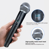Système de Microphone Sans Fil UHF 4 Canaux avec Suppression du Bruit pour Scène KTV Professionnelle et Usage Karaoké