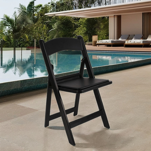 Chaise pliante en résine confortable Smart Choice pour les hôtels, les repas et l'extérieur Mobilier d'extérieur pliable pour les villas du marché mondial - Product Image 1
