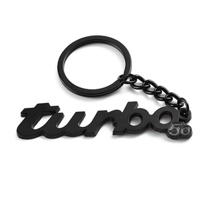 Logotipo <span class=keywords><strong>de</strong></span> metal personalizado <span class=keywords><strong>Palabras</strong></span> 3D Inglés Negro Carta Cubo Llavero - Product Image 4