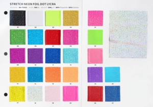 Venta caliente colorido brillante plata brillante hoja metálica poliamida Spandex tela traje de baño ropa de playa Falda de baile bebé lazos tela - Product Image 4