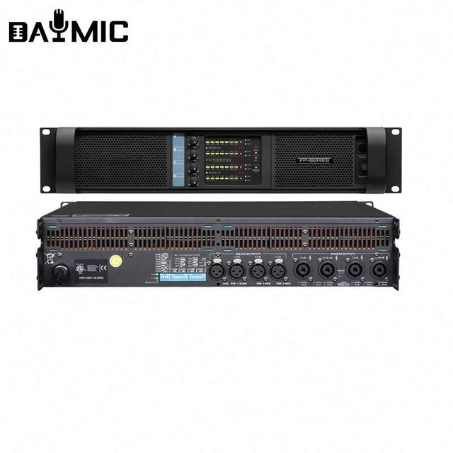 Professional 4 Channel Fp10000q FP 10000q 2500W*4 Power Amplifier 10000W for pa Subwoofer and Big Speaker