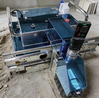 Robot de pose de carreaux d'intérieur, mini robot laser de nivellement de sol à chape sèche, machine de construction, machine de nivellement de sol en mortier de ciment