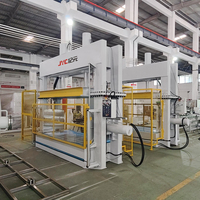 Presse hydraulique à haute fréquence JYC pour le pliage du contreplaqué, 50KW, table 2500x1250mm, pression verticale 120T