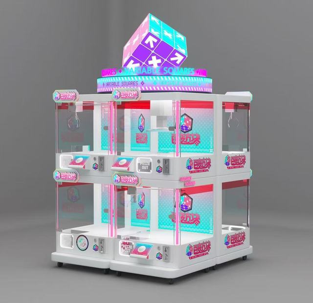 Hot-selling Coin-Operated Multi-Player Mini Claw Machine Arcade Doll Toy Crane Vending Machine with English Support