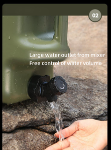 Réservoir d'eau de camping avec robinet, grands conteneurs de stockage d'eau, réservoir d'eau vert, réservoir d'eau sans BPA pour le camping - Product Image 6