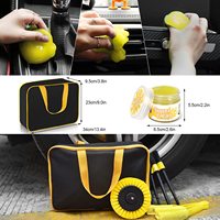 Kit de Brosses de Lavage de Voiture, Brosses de Nettoyage et Détailing pour Voiture, Kit de 20 Pièces d'Outils de Nettoyage de Voiture pour le Lavage avec Brosses pour Perceuse