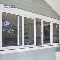 Mampara Plegable de Aluminio y Vidrio Resistente a Huracanes, Aprobada por la NFRC de Florida y Miami-Dade, Estilo Moderno Horizontal para Hotel