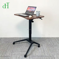 Bureau mobile réglable en hauteur pneumatique avec vérin à gaz pour équipement de bureau moderne