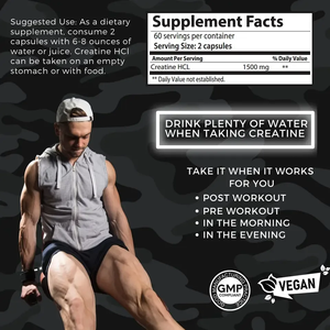 Micronized Creatine hydrochloride แคปซูลขนาดสูง Creatine HCl อาหารเสริมสำหรับผู้ชายและผู้หญิงโภชนาการการกีฬา - Product Image 3