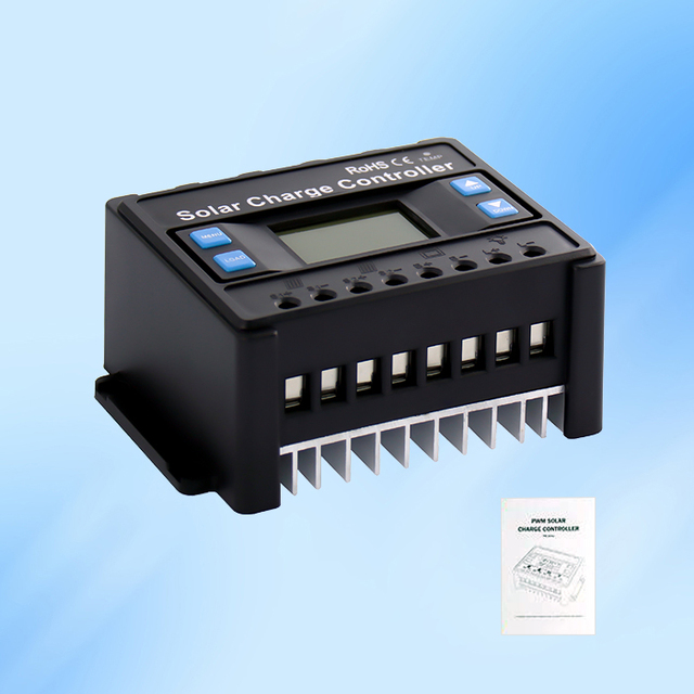 With Digital Display 12V /24V 20A Solar Controller Manual PWM Solar Panel Charge Controller