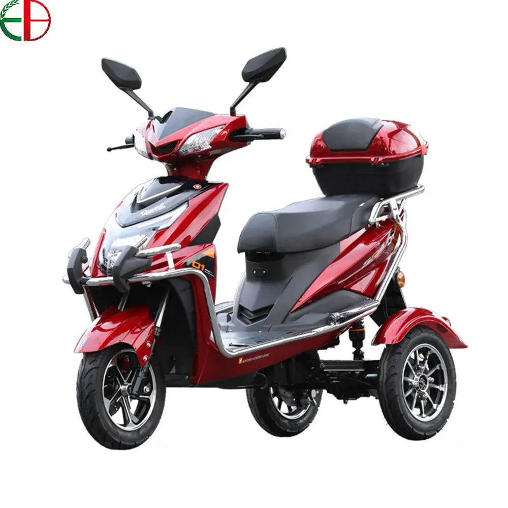 Scoter-triciclo eléctrico para adultos, motocicleta eléctrica de larga distancia, 2000w