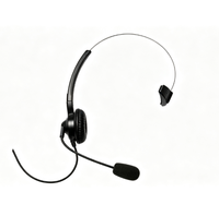 PMLN5974 Headset Ringan Satu Telinga dengan PTT Cocok untuk Motorola DP4400, DP4600, DP4800 Walkie Talkie