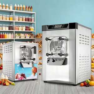 Máquina de helado comercial de acero inoxidable de 16-20L, totalmente automática, para yogur, gelato y helado duro, ideal para panaderías, con motor. - Product Image 4