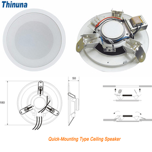Altavoz Compacto de Rango Completo Thinuna CS-306 de 4 Pulgadas, Altavoz de Techo Ultrafino Todo en Uno de 6 W para Sistemas de PA Básicos y Música de Fondo - Product Image 4