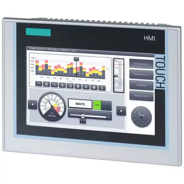 PLC Programming Controller LCD Touch Screen Ethernet Communication Industrial Automation Use-Models 6av2123-2db03-0ax0