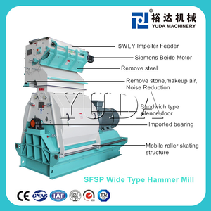 Động vật Thức ăn hạt Crusher/ngô Ngô thức ăn Máy xay/gạo trấu Hammer <span class=keywords><strong>Mill</strong></span> Mài máy với cánh quạt <span class=keywords><strong>Feeder</strong></span> với đá Remover - Product Image 4