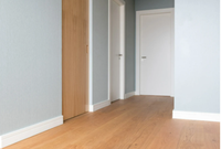 Plinthe murale moderne en PVC/PS écologique, imperméable, apprêtée blanche, pour villas et hôtels