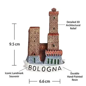Imán de Resina 3D de Italia para Refrigerador, Torre de Pisa, <span class=keywords><strong>Roma</strong></span>, Fuente de Trevi, Recuerdo Turístico, Imán para Refrigerador, Decoración de Viaje por Europa, Regalo - Product Image 2