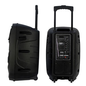 Système de karaoké sans fil 5.0 avec woofer de 12 pouces, micro, lumières LED RVB, lecteur audio portable de 20 W, prêt pour les fêtes, haut-parleur d'extérieur, 2 microphones - Product Image 3