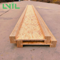 Viga de madera I-Joist para el mercado estadounidense, viga de madera de ingeniería para la construcción de viviendas residenciales