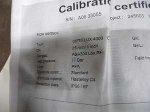 เซ็นเซอร์วัดการไหล Krohne OptiFlux แบบหน้าแปลน  แมกเนติกโฟลว์มิเตอร์ 4 ถึง 20 มิลลิแอมป์ HART สำหรับการวัดน้ำเสีย OPTIFLUX 2000 แบบแม่เหล็กไฟฟ้า - Product Image 3