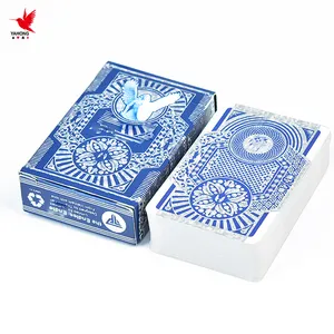 Chất Lượng Cao Tùy Chỉnh Giấy Chống Thấm Nước Phía Trước Và Trở Lại In Ấn Logo Poker Thẻ Trò Chơi Boong Chơi Thẻ Cho Bạn Bè Và Nhóm