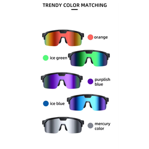Lunettes de sport intelligentes Q01 pour le cyclisme avec fonction d'appel audio, enregistrement vidéo 1080P, caméra embarquée extérieure, protection UV400, IPX5, assistant IA et réalité augmentée - Product Image 1