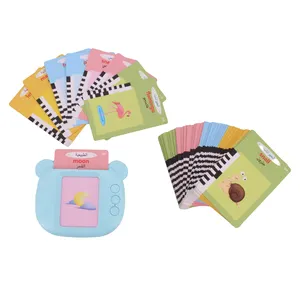 Interactive English flashcard machine for children's educational speaking toys with language customizable for children