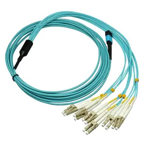 Ausleger MM 12 Core MPO (weiblich) zu 6x Duplex LC/UPC Stammkabel Glasfaser-Patch-Schnur für Rechenzentrum