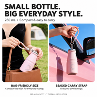 Thermos à café personnalisé ZREGGUR 280 ml, mini tasse de voyage en acier inoxydable isolée avec sangle, boîte cadeau, vente en gros