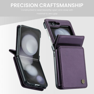 Étui de téléphone portable CaseMe pour <span class=keywords><strong>Samsung</strong></span> <span class=keywords><strong>Galaxy</strong></span> Z <span class=keywords><strong>Flip</strong></span> 5 Étui de protection RFID en cuir pour téléphone portable et poignet pour <span class=keywords><strong>Samsung</strong></span> Z <span class=keywords><strong>Flip</strong></span> 5 - Product Image 2